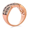 Thumbnail Image 3 of Le Vian  14ct Rose Gold Chocolate & Nude 2ct Diamond Twisted Wide Ring