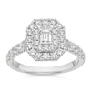 Thumbnail Image 1 of Platinum 1ct Diamond Emerald Cut Ring