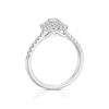 Thumbnail Image 3 of Platinum 0.50ct Diamond Cushion Shaped Ring