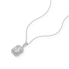 Thumbnail Image 2 of Platinum 0.50ct Diamond Emerald Shaped Pendant