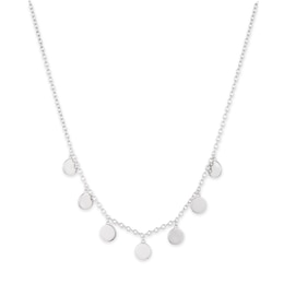 Lauren Ralph Lauren Sterling Silver Disc Necklace