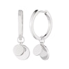 Thumbnail Image 1 of Lauren Ralph Lauren Sterling Silver Disc Hoop Drop Earrings