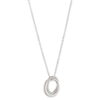 Thumbnail Image 1 of Lauren Ralph Lauren Sterling Silver Pavé Criss Cross Pendant