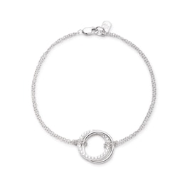 Lauren Ralph Lauren Sterling Silver Pavé Criss Cross Bracelet