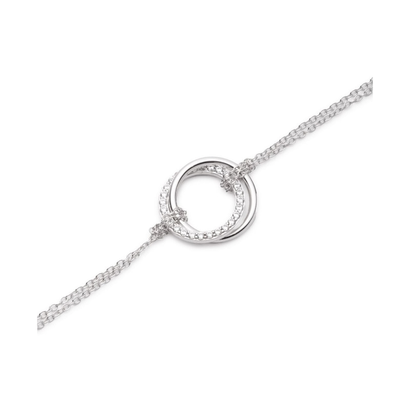 Main Image 2 of Lauren Ralph Lauren Sterling Silver Pavé Criss Cross Bracelet