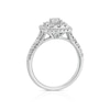 Thumbnail Image 3 of Platinum 1ct Diamond Double Halo Ring