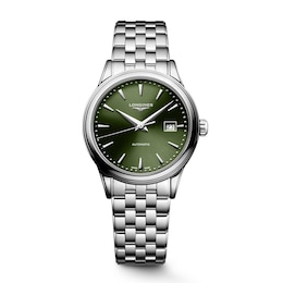 Longines Flagship 30mm Ladies' Green Dial & Stainless Steel Watch