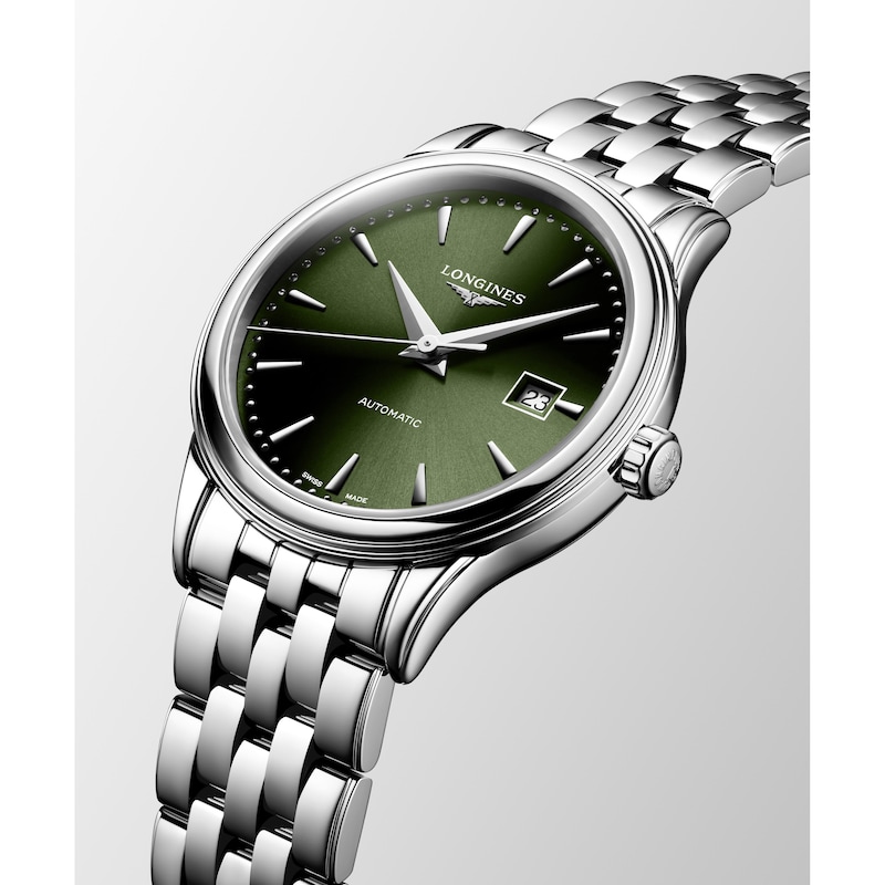 Main Image 2 of Longines Flagship 30mm Ladies' Green Dial & Stainless Steel Watch