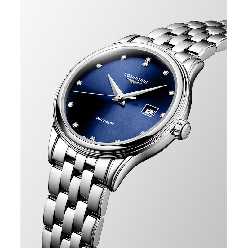 Main Image 2 of Longines Flagship 30mm Ladies' Blue Diamond Dial & Stainless Steel Watch