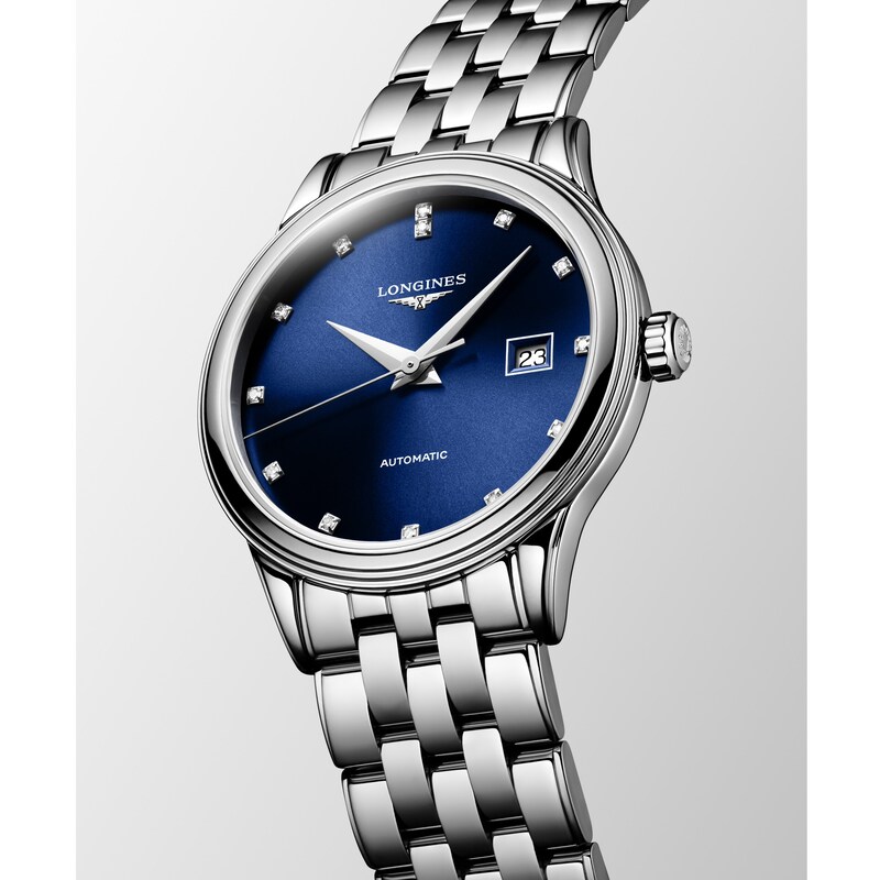 Main Image 5 of Longines Flagship 30mm Ladies' Blue Diamond Dial & Stainless Steel Watch