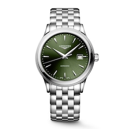 Longines Flagship 40mm Men's Green Dial & Stainless Steel Watch