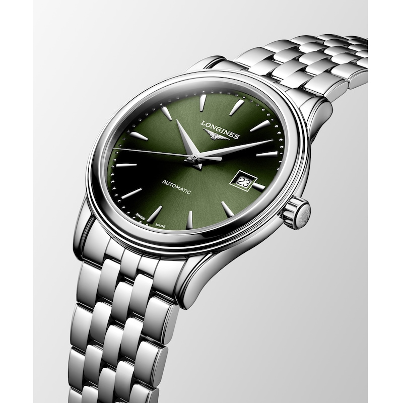 Main Image 2 of Longines Flagship 40mm Men's Green Dial & Stainless Steel Watch