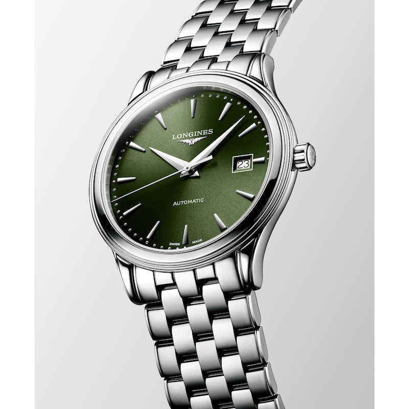 Main Image 3 of Longines Flagship 40mm Men's Green Dial & Stainless Steel Watch