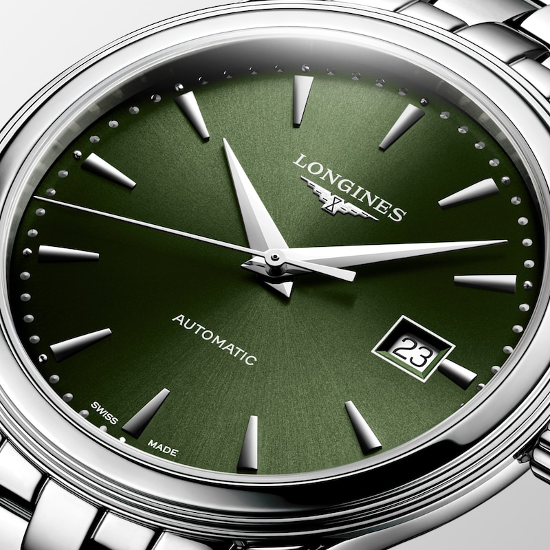 Main Image 4 of Longines Flagship 40mm Men's Green Dial & Stainless Steel Watch