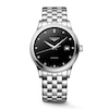 Thumbnail Image 1 of Longines Flagship 40mm Black Diamond Dial & Stainless Steel Watch