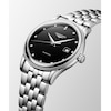 Thumbnail Image 2 of Longines Flagship 40mm Black Diamond Dial & Stainless Steel Watch