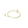 Thumbnail Image 4 of Swarovski Chroma Gold Tone 6.7&quot; Red Zirconia Heart Shaped Charm Bangle