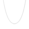 Thumbnail Image 1 of Platinum 18&quot; Dainty Rope Chain Necklace