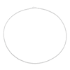 Thumbnail Image 2 of Platinum 18&quot; Dainty Rope Chain Necklace