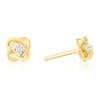 Thumbnail Image 1 of 18ct Yellow Gold Cubic Zirconia Knot Earrings