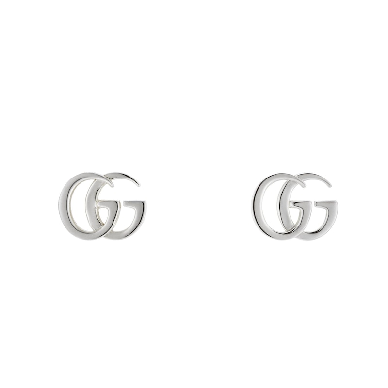 Main Image 1 of Gucci GG Marmont Sterling Silver Stud Earrings