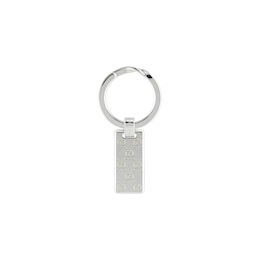 Gucci Signature GG Sterling Silver Engraved Keyring