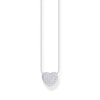 Thumbnail Image 1 of Thomas Sabo Sterling Silver 15.7&quot; Cubic Zirconia Heart Shaped Pendant Necklace