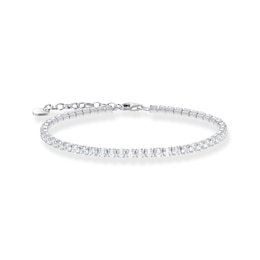 Thomas Sabo Sterling Silver 6.3&quot; Cubic Zirconia Tennis Bracelet