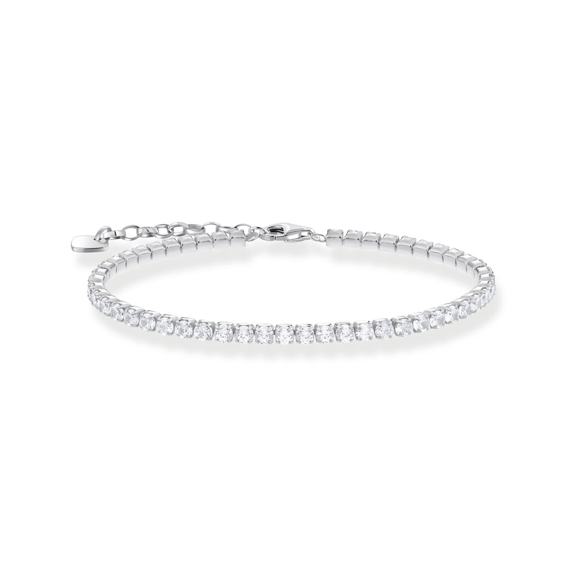 Main Image 1 of Thomas Sabo Sterling Silver 6.3&quot; Cubic Zirconia Tennis Bracelet