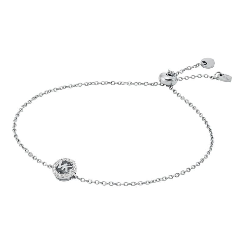 Main Image 1 of Michael Kors Ladies' Sterling Silver & CZ Bolo Chain Bracelet