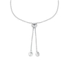 Thumbnail Image 2 of Michael Kors Ladies' Sterling Silver & CZ Bolo Chain Bracelet