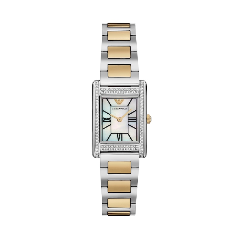 Main Image 1 of Emporio Armani Ladies' Two Hand Stainless Steel Two Tone Watch