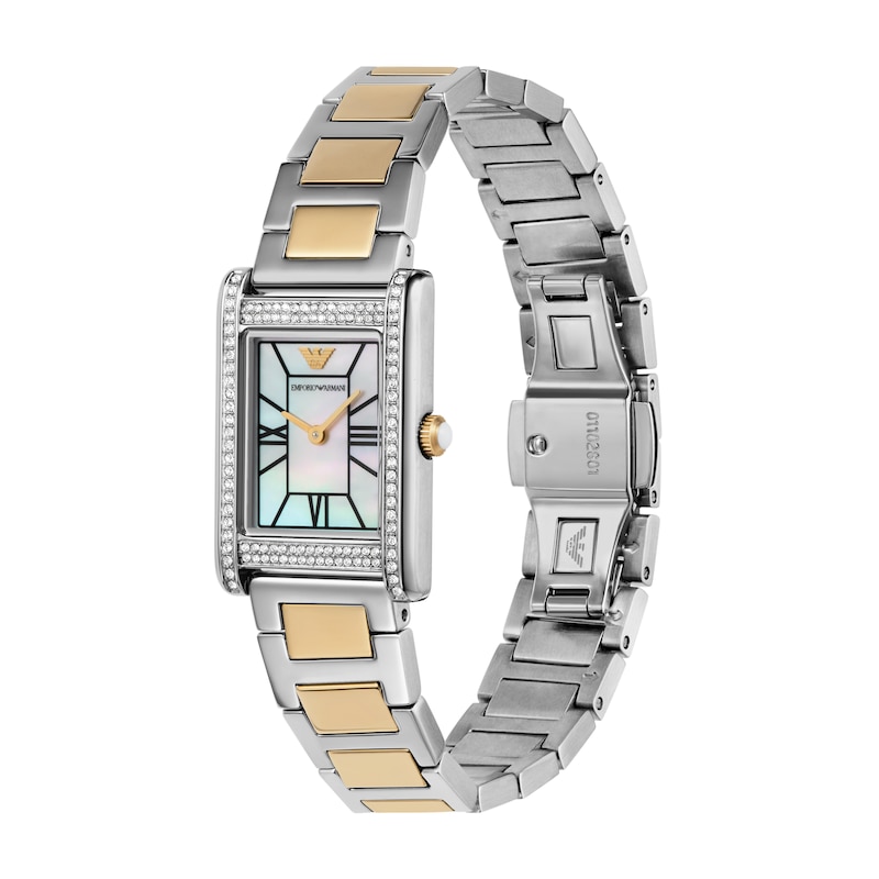 Main Image 3 of Emporio Armani Ladies' Two Hand Stainless Steel Two Tone Watch