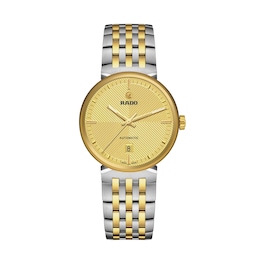 Rado Florence Automatic PVD Yellow Gold Dial & Two Tone Bracelet Watch