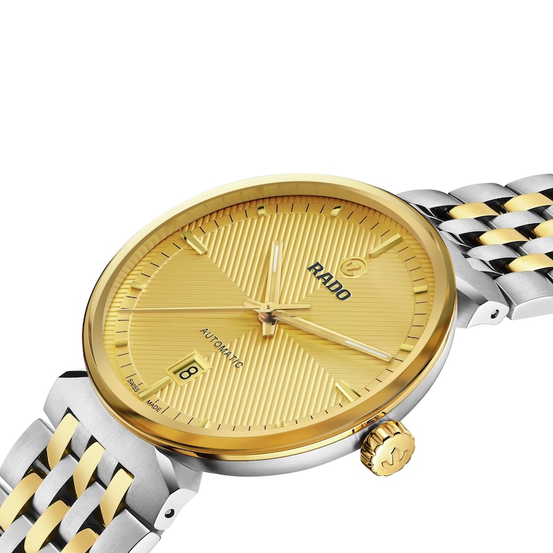 Main Image 2 of Rado Florence Automatic PVD Yellow Gold Dial & Two Tone Bracelet Watch