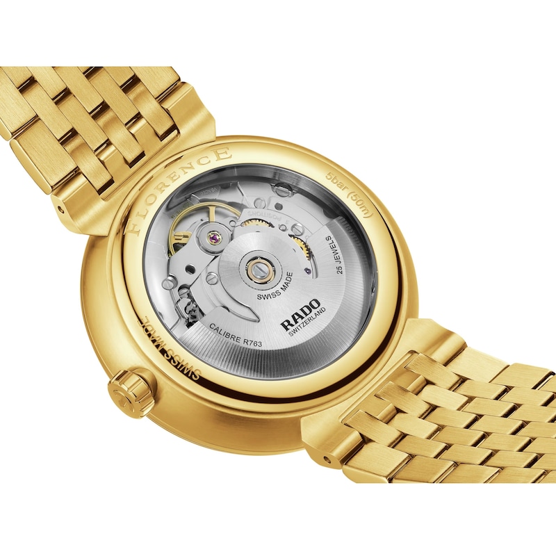 Main Image 4 of Rado Florence Automatic PVD Yellow Gold Bracelet Watch