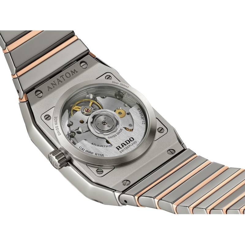 Main Image 4 of Rado Anatom Automatic Ceramic & Rose Gold Tone PVD Stainless Steel Watch