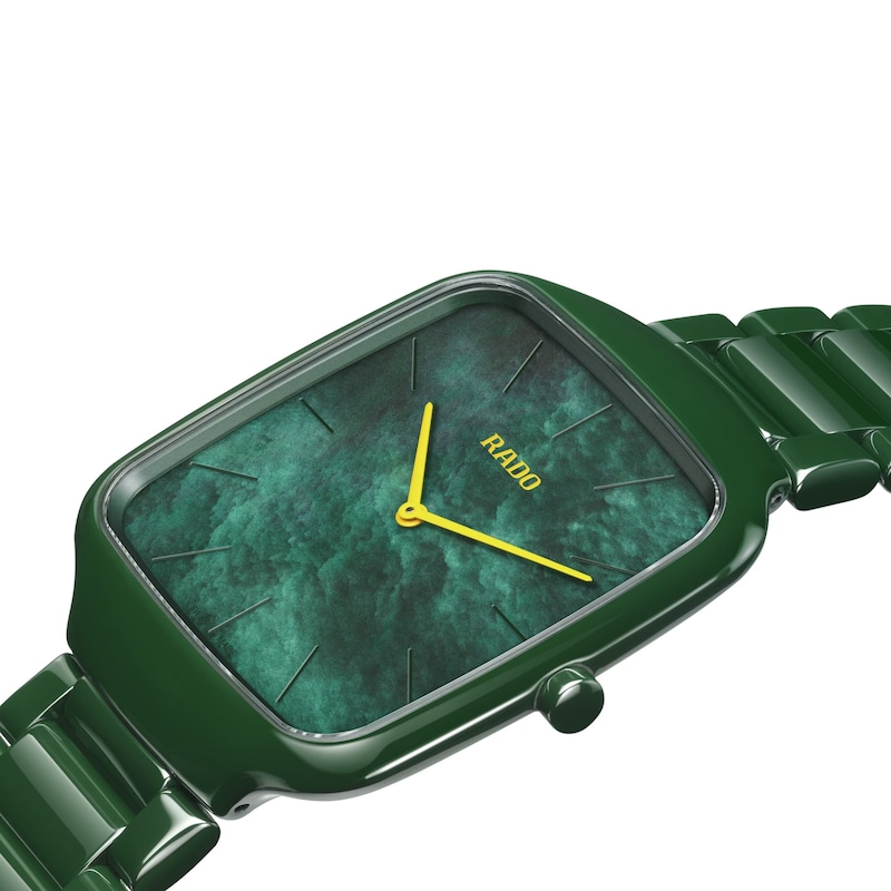 Main Image 2 of Rado True Square Thinline Green MOP Dial & High Tech Ceramic Watch