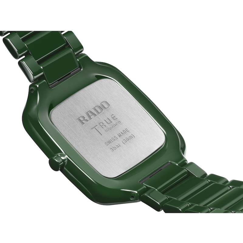 Main Image 4 of Rado True Square Thinline Green MOP Dial & High Tech Ceramic Watch