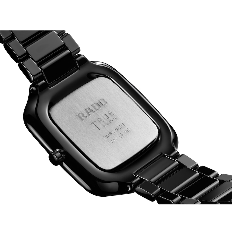 Main Image 4 of Rado True Square Thinline Black High Tech Ceramic Bracelet Watch