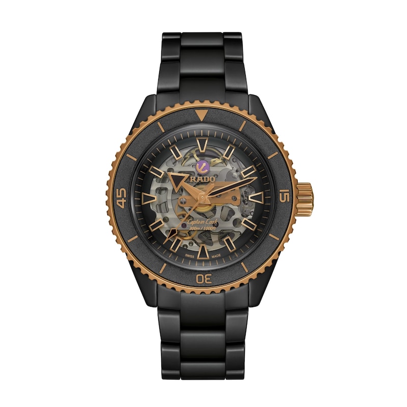 Main Image 1 of Rado Captain Cook Skeleton Dial & Black High-Tech Ceramic Bracelet Watch