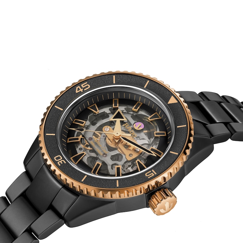 Main Image 2 of Rado Captain Cook Skeleton Dial & Black High-Tech Ceramic Bracelet Watch