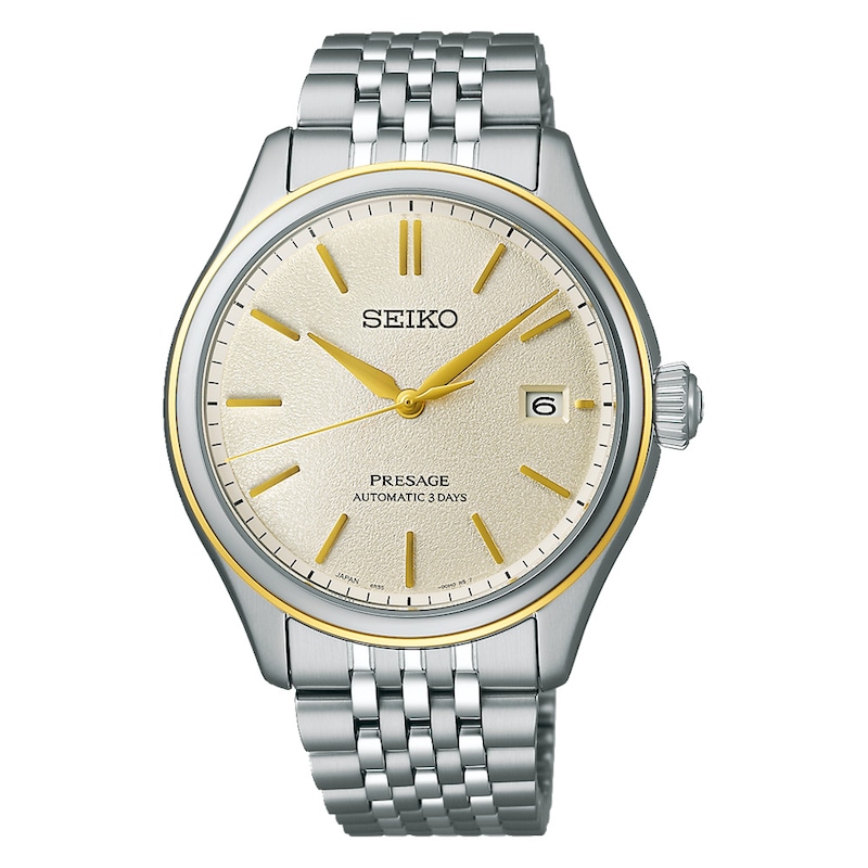 Main Image 1 of Seiko Presage Classic Series Delicate Cream Silk Dial & Stainless Steel Watch