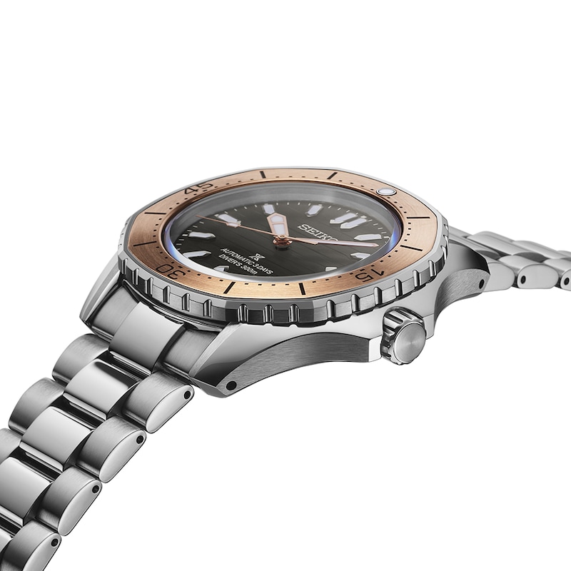 Main Image 2 of Seiko Prospex Diver Scuba Mechanical Polygonal Ocean Grey & Bronze Tone Bracelet Exclusive Watch