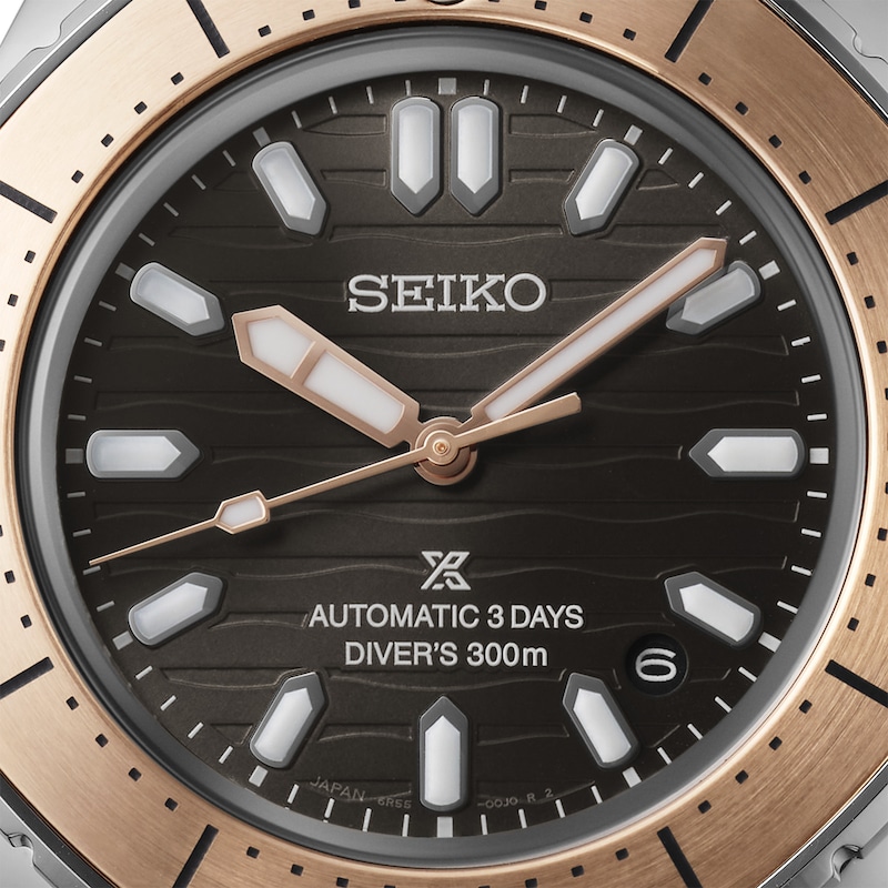 Main Image 3 of Seiko Prospex Diver Scuba Mechanical Polygonal Ocean Grey & Bronze Tone Bracelet Exclusive Watch