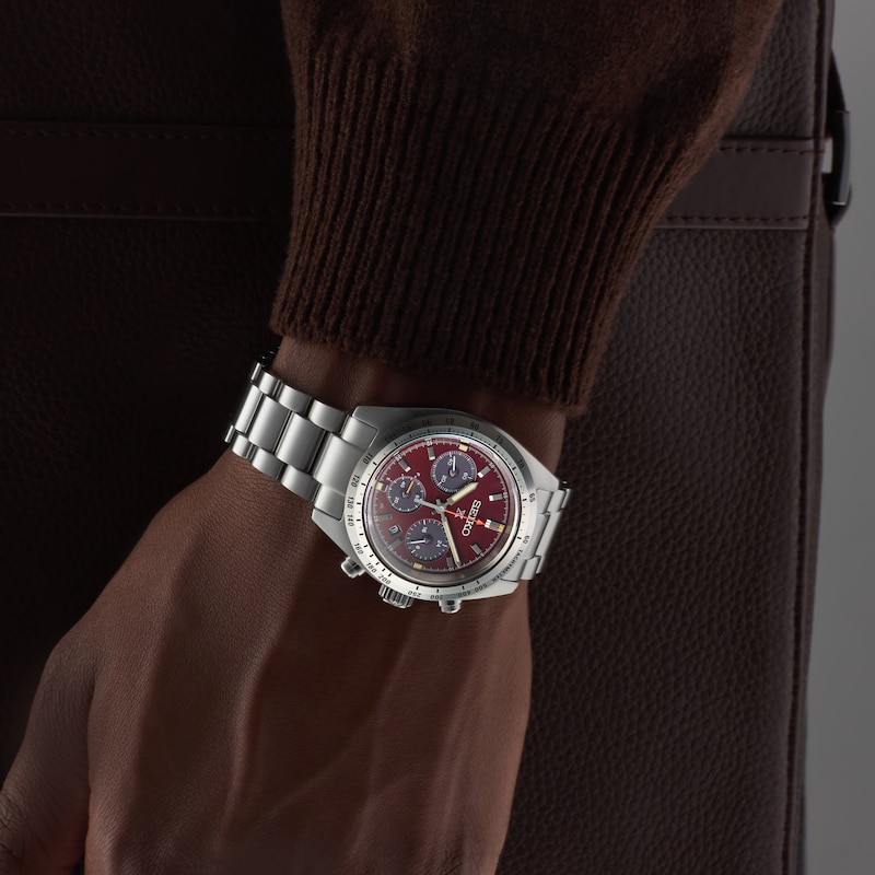 Main Image 5 of Seiko Prospex Speedtimer Factory Red Dial & Stainless Steel Limited Edition Watch