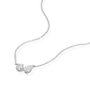 Thumbnail Image 2 of BLOOM Capri 14ct White Gold 0.40ct Lab Grown Diamond Pear & Round Toi Et Moi Necklace