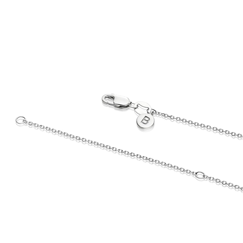 Main Image 3 of BLOOM Capri 14ct White Gold 0.40ct Lab Grown Diamond Pear & Round Toi Et Moi Necklace