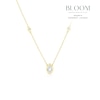 Thumbnail Image 1 of BLOOM Seville 14ct Yellow Gold Seamless 0.66ct Lab Grown Diamond Pear & Round Station Necklace