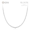 Thumbnail Image 1 of BLOOM The Tennis Collection 18ct White Gold 5.75ct Lab Grown Diamond Riviera Necklace